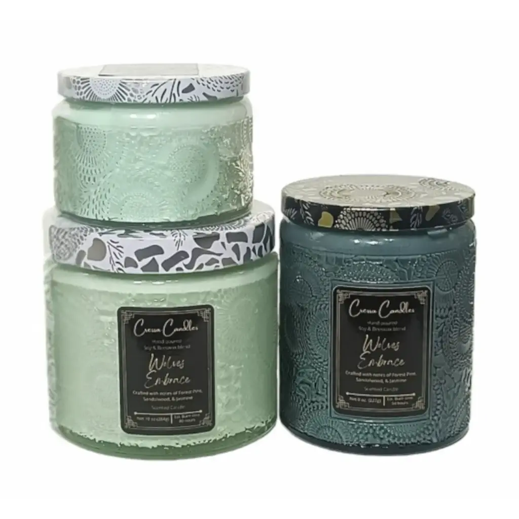 Wolves Embrace Candle